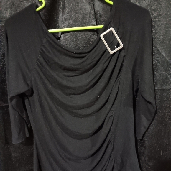 Daisy Fuentes Tops - Black X-large Daisy's Fuentes dress shirt